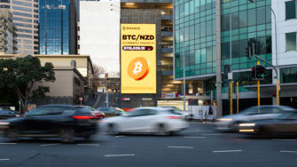 Binance brings live Bitcoin prices to Auckland streets