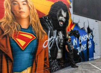 Phantom Billstickers brings Supergirl to Ponsonby with Jason Momoa mural