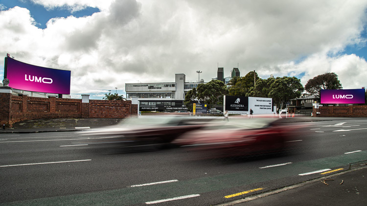 <b>Ahead of the curve</b>: LUMO bends the billboard rules at Alexandra Park
