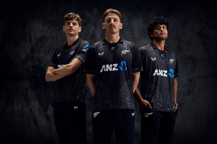<b>A tribute with meaning</b>: BLACKCAPS shirt celebrates Māori and Indian design